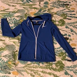 Womens Nike royal blue full zip hoodie